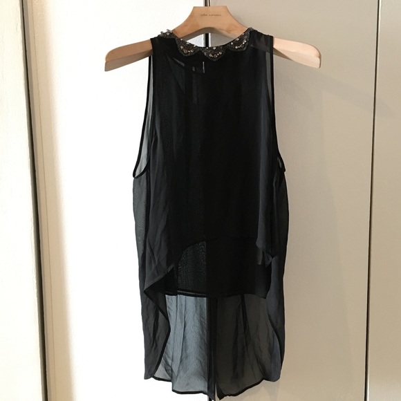 Kenneth Cole Reaction Tops - Kenneth Cole reaction embellished black top small